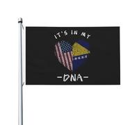 Bandiera Da Giardino Bosnia And Herzegovina It'S In My Dna Bosnian And Herzegovinian Usa Bandiera Da Cortile Lavabile Bandiere Decorative Antivento Garden Flag Per Esterno Festival 90X152CM