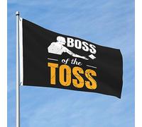 Bandiera Da Giardino Boss Of The Toss Cornhole Bandiere Decorative Lavabile Garden Flag Colore Vivido Bandiera Da Cortile Per Esterno Festival Feste 90X152CM