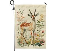 Bandiera da giardino botanico primaverile estiva, elegante bandierina decorativa floreale per la casa, bandiera da giardino in iuta su entrambi i lati, decorazione per esterni, 30,5 x 45,7 cm