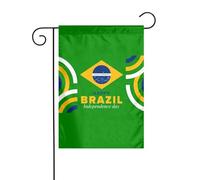 Bandiera Da Giardino Brazil Independence Day Bandiere Decorative Lavabile Bandiera Verticale Impermeabile Garden Flag Per Esterno Festival Celebrazioni 30X45CM