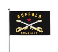 Bandiera Da Giardino Buffalo Soldier America History Garden Flag Antivento Bandiera Da Cortile Lavabile Bandiere Decorative Per Esterno Festival Celebrazioni 90X152CM
