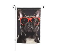 Bandiera da giardino Bulldog francese su entrambi i lati Bandiera da cortile per vacanze 30,5 x 45,7 cm banner stagionale per esterni per primavera estate prato portico decorazione per la casa piccola