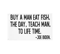 Bandiera Da Giardino Buy A Man Eat Fish The Days Teach Man To A Life Time Outdoor Bandiera Durevole Bandiere Decorative Premium Bandieradacortile Per Esterno Feste Festival 90X152CM
