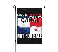 Bandiera da giardino "Canale di Panama in vendita" 12x18, cartello "I Love Panama Canal IsFor Sale", bandiera da giardino, senza supporto.