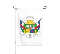 Bandiera Da Giardino Coat Arms The Central African Republic Con 2 Occhielli Bandiera Decorativa Appendere Segnali Da Giardino Per Decorazioni Interni Domestiche 12X18 Inch