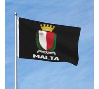 Bandiera Da Giardino Coat Of Arms Of Malta Maltese Emblem Garden Flag Colore Vivido Bandiera Da Cortile Durevole Bandiere Decorative Per Celebrazioni Feste Festival 90X152CM