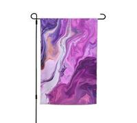Bandiera da giardino colorata in marmo viola, 30,5 x 45,7 cm, per primavera, estate, autunno, inverno, bandiere stagionali su entrambi i lati, bandiere per le vacanze, per esterni e interni, per