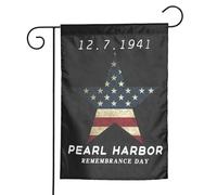 Bandiera da giardino commemorativa di Pearl Harbor, bifacciale, 30 x 45 cm, decorativa per giardino, prato e esterni - 1