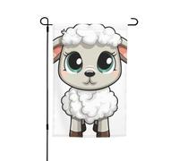 Bandiera da giardino con agnello a doppia faccia per fattoria bandiera da cortile 30,5 x 45,7 cm banner stagionale per esterni per primavera estate prato portico decorazione per la casa piccola