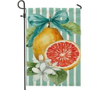 Bandiera da giardino con agrumi primaverili ed estivi, decorazione floreale per la casa, bandiera decorativa per la casa, bandiera da giardino in iuta su entrambi i lati, decorazione per esterni, 30,5