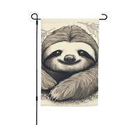 Bandiera da giardino con animali bradipo My Spirit su entrambi i lati per fattoria vacanza cortile bandiera 30,5 x 45,7 cm banner stagionale all'aperto per primavera estate prato portico decorazione