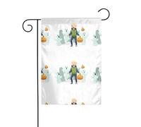 Bandiera da giardino con bambino spaventato e urlante, decorazione da cortile, 12x18 pollici, per giardino, terrazza, balcone