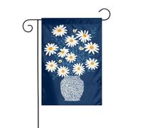 Bandiera da giardino con bouquet di margherite, 30 x 45 cm, verticale, double face, decorazione per casa colonica, vacanze, esterni, bandiera da cortile
