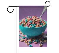 Bandiera da giardino con cereali in ciotola, doppia faccia, non sbiadisce, 30,5 x 45,7 cm, decorativa, piccola bandiera da giardino, decorazione per esterni, patio, prato, portico, fattoria