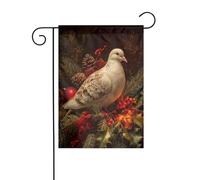 Bandiera da giardino con colomba della pace di Natale, 30 x 45 cm, verticale, double face, decorazione per esterni