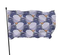 Bandiera da giardino con colomba grigia, 9 x 1,5 m, piccione City bird fauna divertente animale volante cartone animato grigio decorazione esterna portico giardino bandiera banner con occhielli