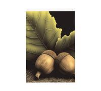 Bandiera da giardino con due ghiande di benvenuto da 0,9 x 0,9 m, double face, non sbiadisce, per casa, cortile, cortile, cortile, prato, decorazione esterna