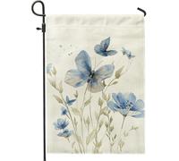 Bandiera da giardino con farfalla ad acquerello, per primavera, estate, autunno, floreale, floreale, cortile, fla, moderna, astratta, decorazione per feste all'aperto, 30,5 x 45,7 cm