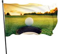 Bandiera da giardino con foro per pallina da golf resistente alle intemperie, bandiera da gioco 3 x 5 piedi decorazioni per la casa all'aperto