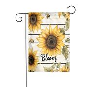 Bandiera da giardino con girasoli gialli 30 x 45 cm verticale su entrambi i lati per fattoria vacanze esterne decorazioni per cortile bandiera