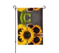 Bandiera da giardino con girasoli gialli su entrambi i lati, 71,1 x 101,6 cm (leggera), vivace stampa all-over, decorazione per cortile, giardino, terrazza o portico