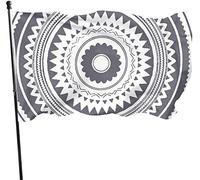 Bandiera da giardino con motivi floreali geometrici per esterni, bandiera familiare 3 x 5 piedi decorazioni per la casa all'aperto