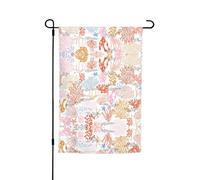 Bandiera da giardino con motivo barriera corallina, 45 x 30 cm, perfetta per vacanze al mare e decorazioni per feste all'aperto