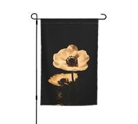 Bandiera da giardino con motivo floreale a tarda notte, 45 x 30 cm, perfetta per vacanze al mare e decorazioni per feste all'aperto