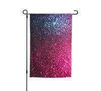 Bandiera da giardino con paillettes sfumate 30,5 x 45,7 cm su entrambi i lati per primavera estate bandiera decorativa da cortile piccola bandiera stagionale decorazione per esterni