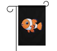 Bandiera da giardino con pesci pagliaccio, bandiera da giardino a doppia faccia, bandiere per casa, decorazione per prato e patio