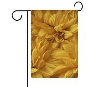 Bandiera da giardino con petali di girasoli e petali di girasoli per vacanze stagionali su entrambi i lati, 30,5 x 45,7 cm