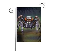 Bandiera da giardino con ragni della foresta pluviale tropicale, 30,5 x 45,7 cm, double face, decorazione da giardino, resistente alle intemperie, in iuta