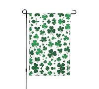 Bandiera da giardino con scritta "Happy St Patrick'S Day", 30,5 x 45,7 cm, resistente, stampata su entrambi i lati, in poliestere, per cortile, patio e balcone