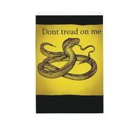 Bandiera da giardino con scritta in inglese "Don't Tread On Me", 0,6 x 0,9 m, non sbiadisce, doppia faccia, per casa, cortile, cortile, portico, prato