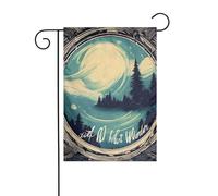 Bandiera da giardino con scritta in inglese "Not All Who Wander Are Lost 1" double face, 30,5 x 45,7 cm, bandiere per decorazioni all'aperto e vacanze, bandiera da cortile durevole