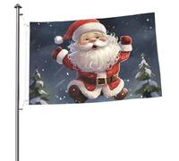 Bandiera da giardino con scritta "Merry Christmas", 6 x 90 cm, bandiera da esterno, bandiera a prova di brezza, bandiere a prova di scolorimento, per casa, casa, decorazione interna ed esterna