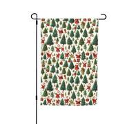 Bandiera da giardino con scritta "Merry Christmas", versatile ed elegante, per tutte le stagioni, decorazione per esterni e cortili, portici e giardini