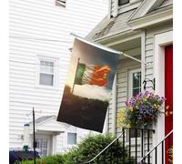 Bandiera da giardino con scritta "The Sun Shines on the Flag", 0,9 x 1,5 m, resistente allo sbiadimento, per esterni, divertente, con occhielli in metallo, per prato, patio, casa, decorazione della