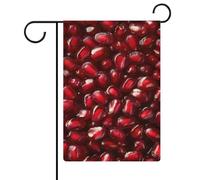 Bandiera da giardino con semi di melograno, in iuta su entrambi i lati, 30,5 x 45,7 cm