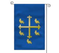 Bandiera da giardino con simboli storici britannici, bandiera araldica britannica, bandiera per esterni (certificato di autenticità di Edoardo il Confessore)