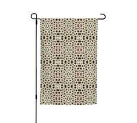 Bandiera da giardino con stampa a colori Petoskey Stone 30,5 x 45,7 cm, bandiera da cortile per esterni e esterni, portico, decorazione per prato