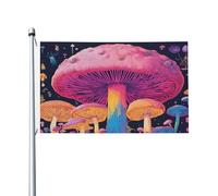Bandiera da giardino con stampa a fungo, 9 x 1,5 m