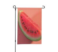 Bandiera da giardino con stampa anguria rossa, 30,5 x 45,7 cm, doppia faccia, bandiera personalizzata per cortile esterno decorazione da giardino