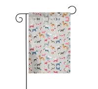 Bandiera da giardino con stampa cane segugio, 30,5 x 45,7 cm, bandiera di benvenuto, per esterni, per la decorazione del cortile della casa