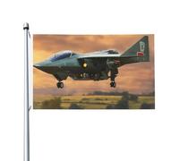 Bandiera da giardino con stampa di aeromobili da combattimento, 9,1 x 1,5 m