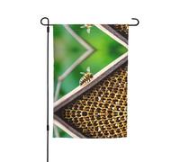 Bandiera da giardino con stampa di api, ideale per decorare la casa in tutte le stagioni e valorizzare l'estetica del tuo spazio esterno.