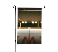 Bandiera da giardino con stampa di bastone da hockey, 30,5 x 45,7 cm, perfetta per San Valentino e decorazioni primaverili