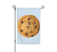 Bandiera da giardino con stampa di biscotti al cioccolato, 30,5 x 45,7 cm, decorazione per esterni per cortile, patio, portico e bandiera del prato