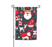 Bandiera da giardino con stampa di buon Natale su entrambi i lati bandiere dell'iarda per le decorazioni esterne