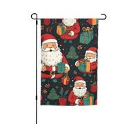 Bandiera da giardino con stampa di buon Natale su entrambi i lati bandiere dell'iarda per le decorazioni esterne